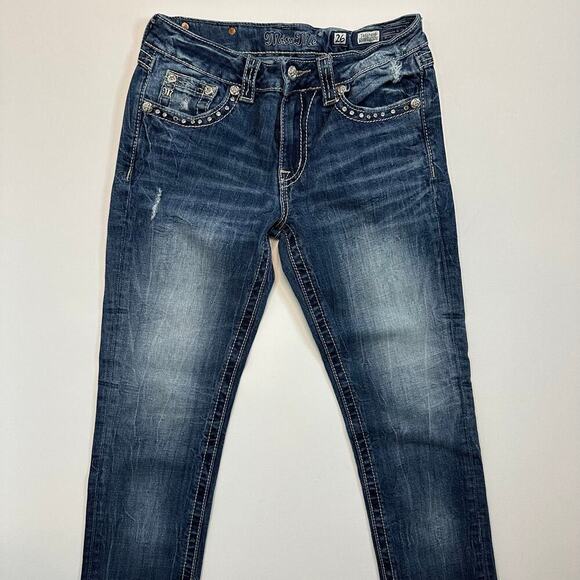 Miss Me Boyfriend Cargo JB5078P6 Denim Jeans with Flap Pockets - Picture 6 of 12